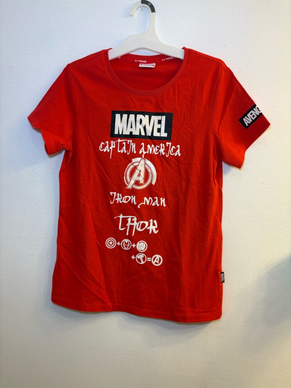 Marvel Red Avengers Graphic Tee for Kids